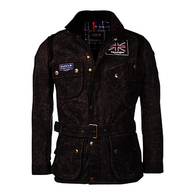 Barbour International Triumph Waxed Jacket, Hickory
